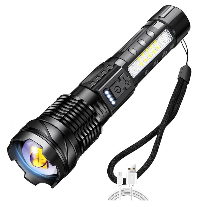Aluminum Alloy Power Torch Telescopic Zoom