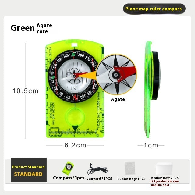 Outdoor Multifunctional Compass Compass Acrylic