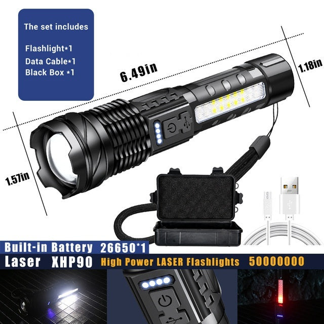 Aluminum Alloy Power Torch Telescopic Zoom